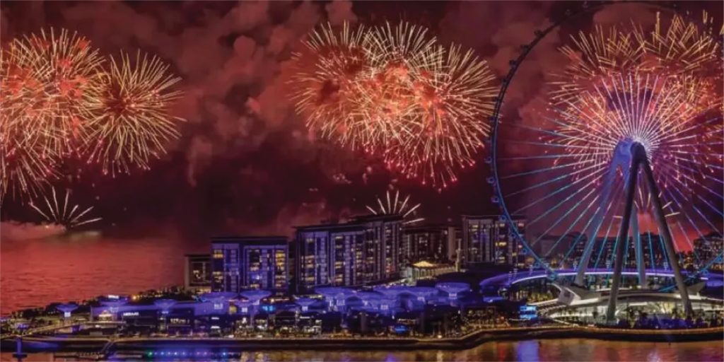 Beachfront Fireworks