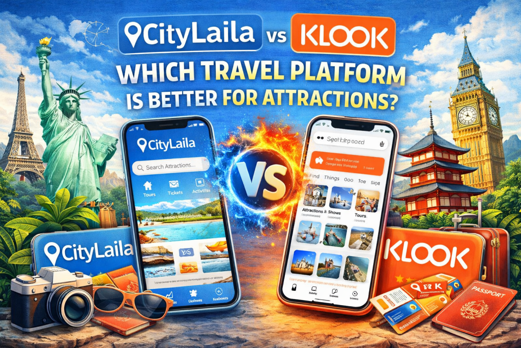 CityLaila vs Klook: Which Travel Platform is Better for Attractions?
