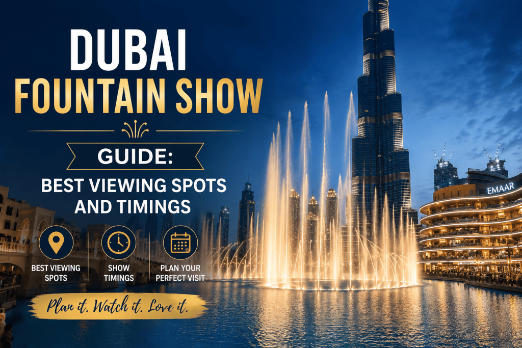 Dubai Fountain Show Guide: Best Viewing Spots and Timings