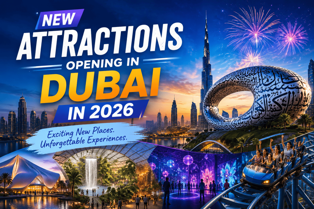 New Attractions opening in Dubai in 2026
